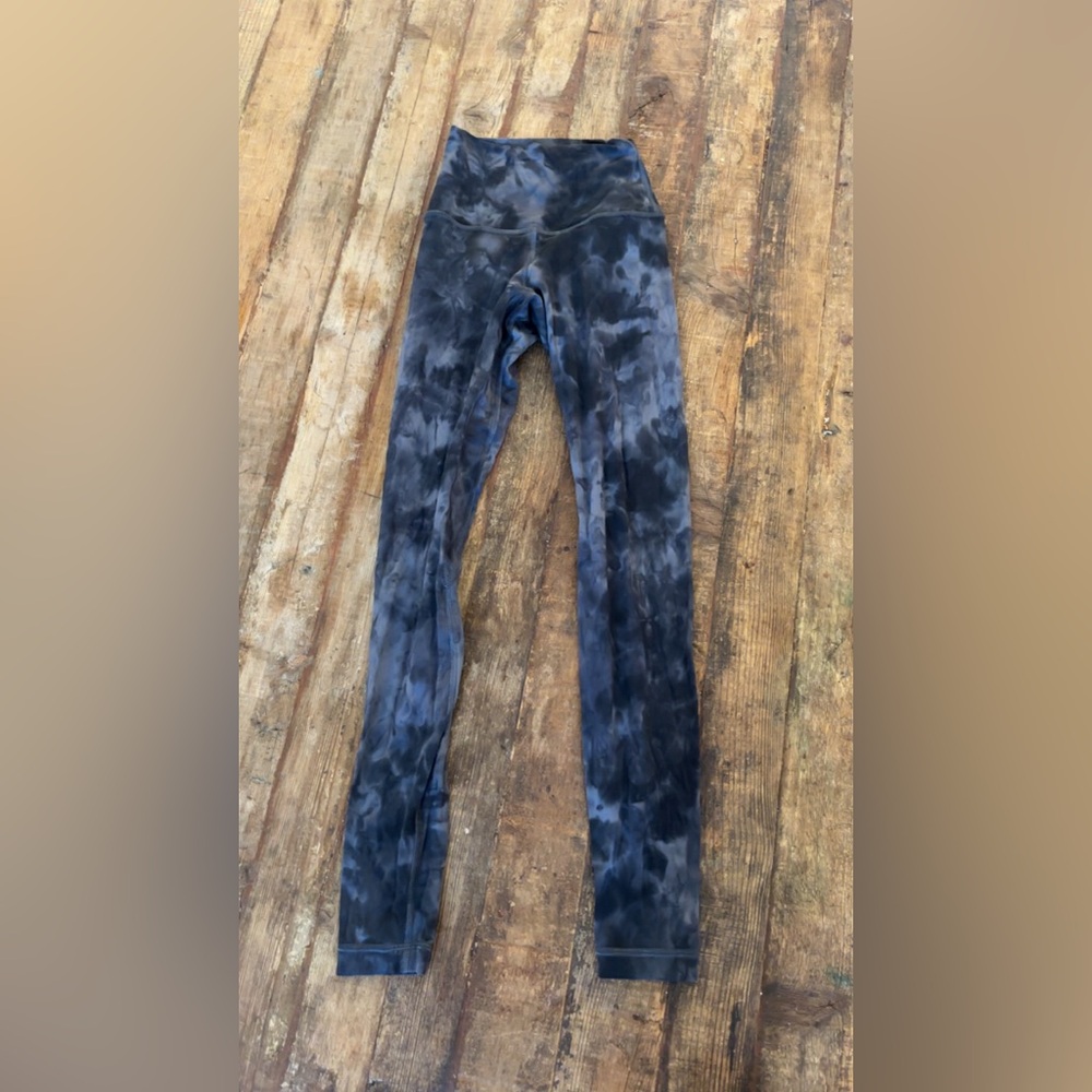Tie-Dye Black & Charcoal Leggings lululemon